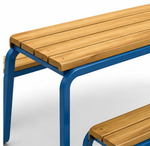 Outdoor Table with Benches thumbnail 3