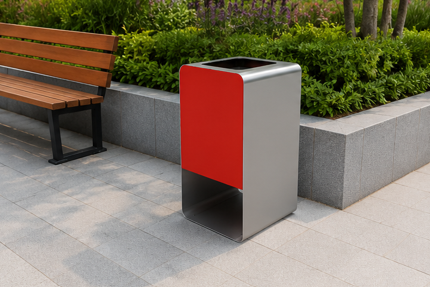 Steel Waste Bin thumbnail 4