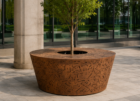 Tree Grating Planter