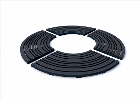Coiled Circular Tree Grating